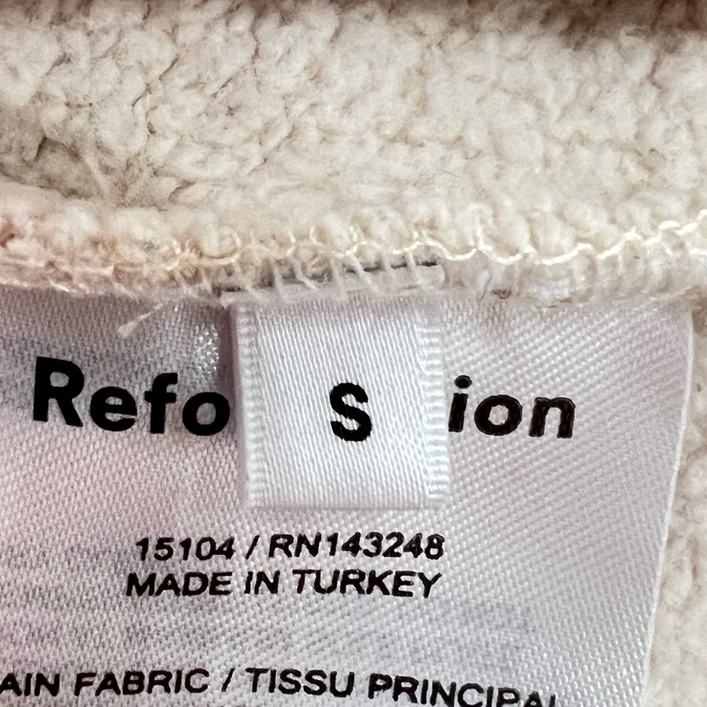 Reformation Jeans Crewneck Light Pink Blush Color Good Fabric EC Size S - Picture 6 of 7